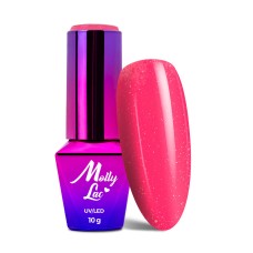 Molly Lac 312 Fantasyland Glitter Raspberry Kiss UV/LED - Гел лак 10g. Molly Lac 312 Fantasyland Glitter Raspberry Kiss UV/LED - Гел лак 10g.